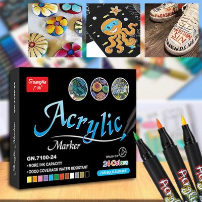 Conjunto de 12 Marcadores Acrílicos | ACRYLICPENS