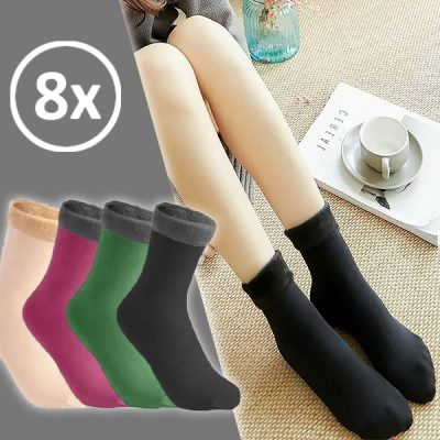 Meias térmicas de veludo (8 pares) VELVOCKS