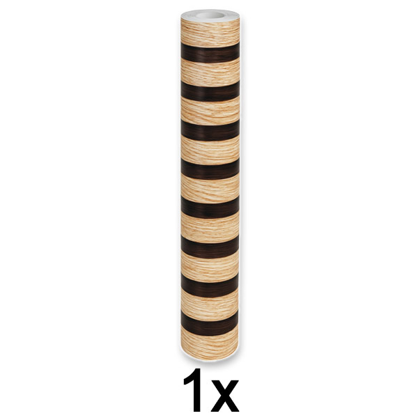 1x Autocolante de parede com efeito de madeira – 300 x 45 cm, PVC, autocolante | LINEWALL
