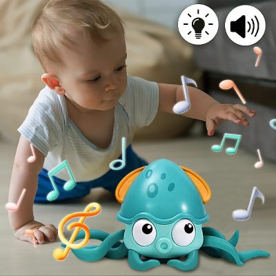 Polvo Musical Rastejante com Luzes | CRAWLTOPUS
